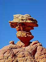 Sandsteinformation am Cottonwood Plateau