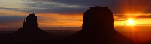 Sunrise in Monument Valley, Arizona