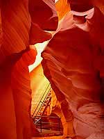 At the back exit of the canyon