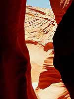 View at the end, close to the steep drop