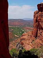 Blick vom Sattel nach Westen